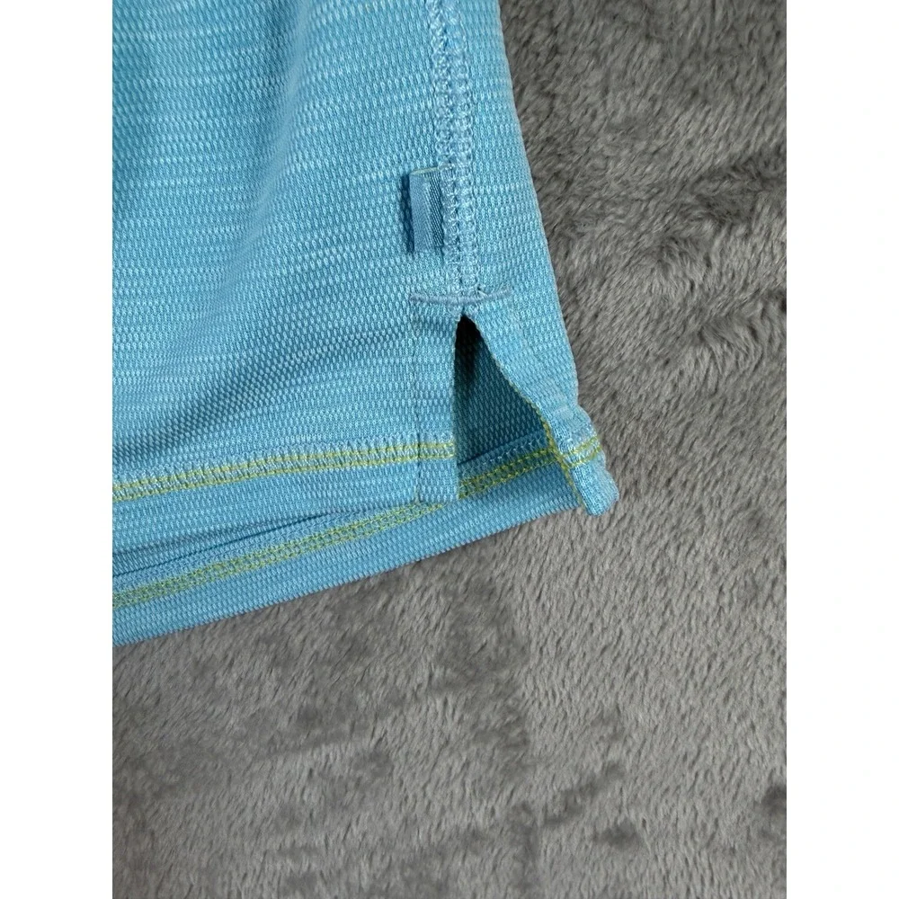 Tommy Bahama IslandZone Polo Shirt Mens Medium Blue Performance Golf